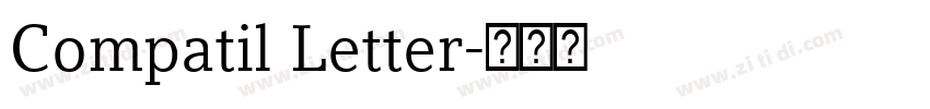 Compatil Letter字体转换